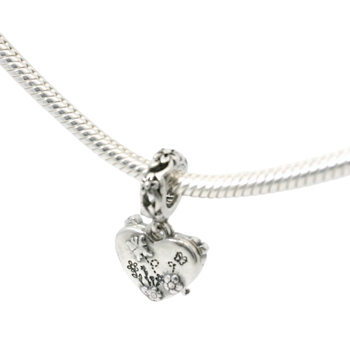 Genuine PANDORA 792214C01 x DISNEY Winnie The Pooh & Piglet Heart Dangle Charm Only