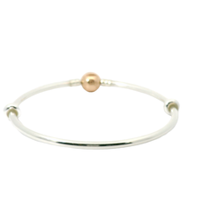 Genuine PANDORA 580713 Moments Bangle with Rose ALE MET Gold Ball Clasp 19 - 20 cm Bracelet Size 21