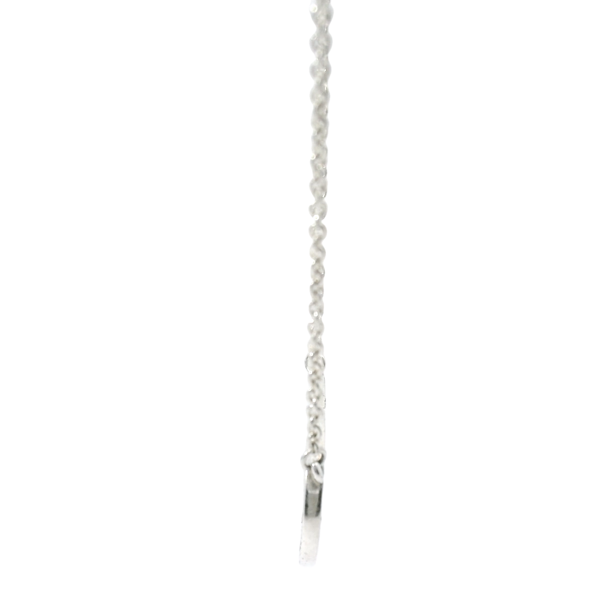 Genuine PANDORA 396235CZ-45 Circles Logo Silver Zirconia Necklace 45cm