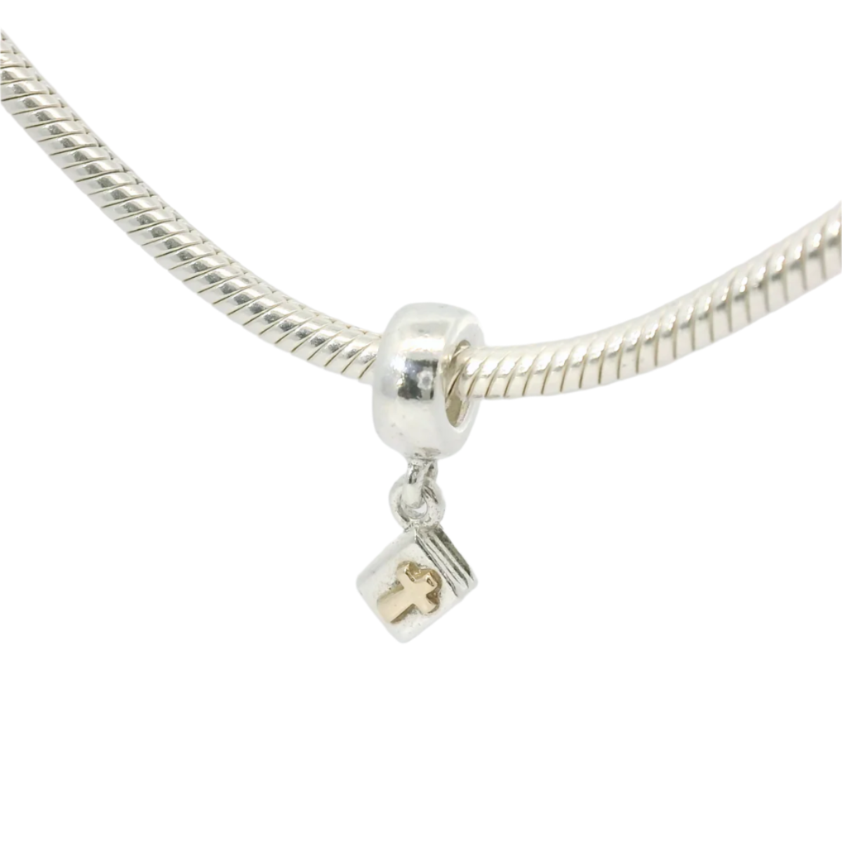 Genuine PANDORA 790409 Two Tone Bible Charm Only