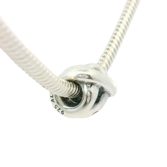 Genuine PANDORA 790328CCZ Silver and Champagne Zirconia Swirl Charm Only