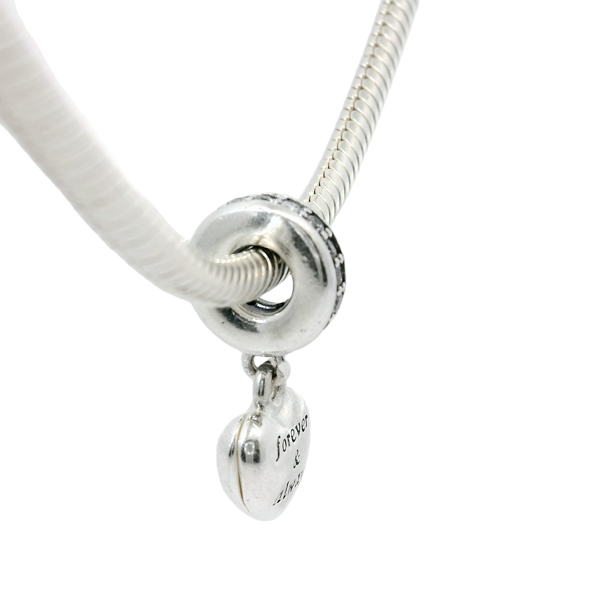 Genuine PANDORA 791524CZ My Beautiful Wife Forever & Always Locket Bead Charm Only
