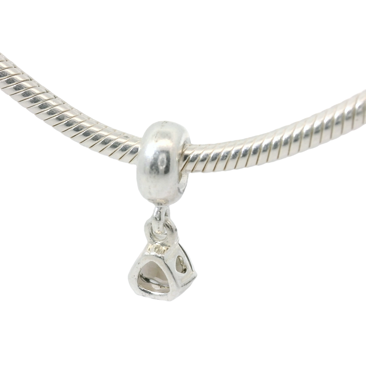 VERY RARE Genuine PANDORA 790584SQ Close To My Heart Silver & 14k Smoky Quartz Dangle Only