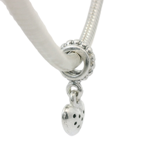 Genuine PANDORA 791023CZ Pavé Heart Dangle Charm Only