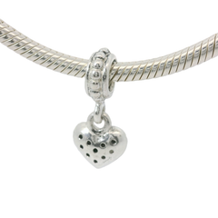 Genuine PANDORA 791023CZ Pavé Heart Dangle Charm Only