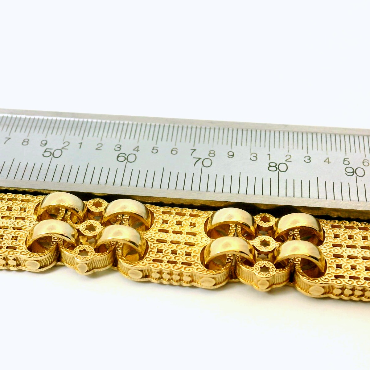 7.5" New 9CT Kids Double Star & Bar Bracelet (20.5g)
