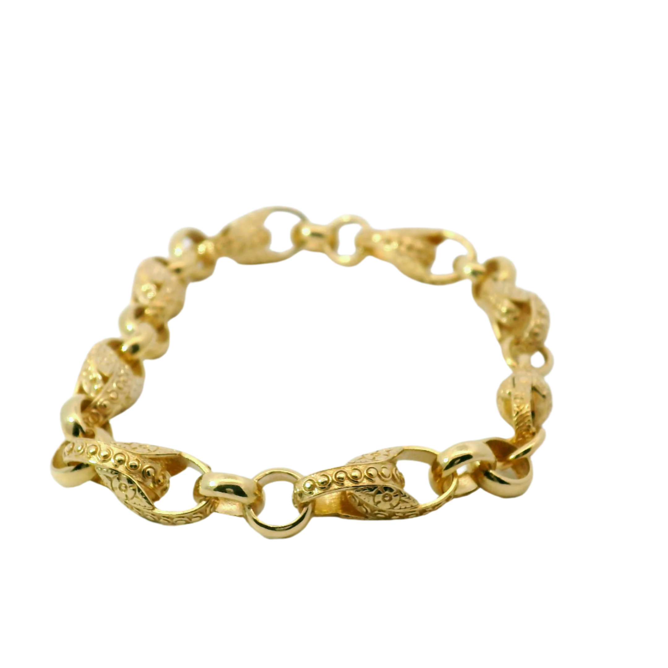 7.5" New 9CT Kids Tulip Bracelet (15.4g)