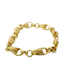 7.5" New 9CT Kids Tulip Bracelet (15.4g)