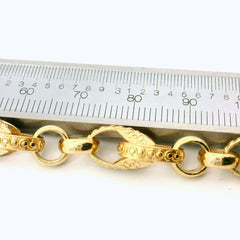 7.5" New 9CT Kids Tulip Bracelet (15.4g)