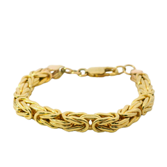 7" Pre-owned 9CT Kids Byzantine Bracelet (12.7g)