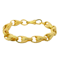 6.5" New 9CT Tulip Bracelet (13g)