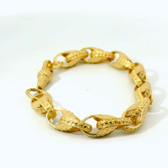 6.5" New 9CT Tulip Bracelet (13g)