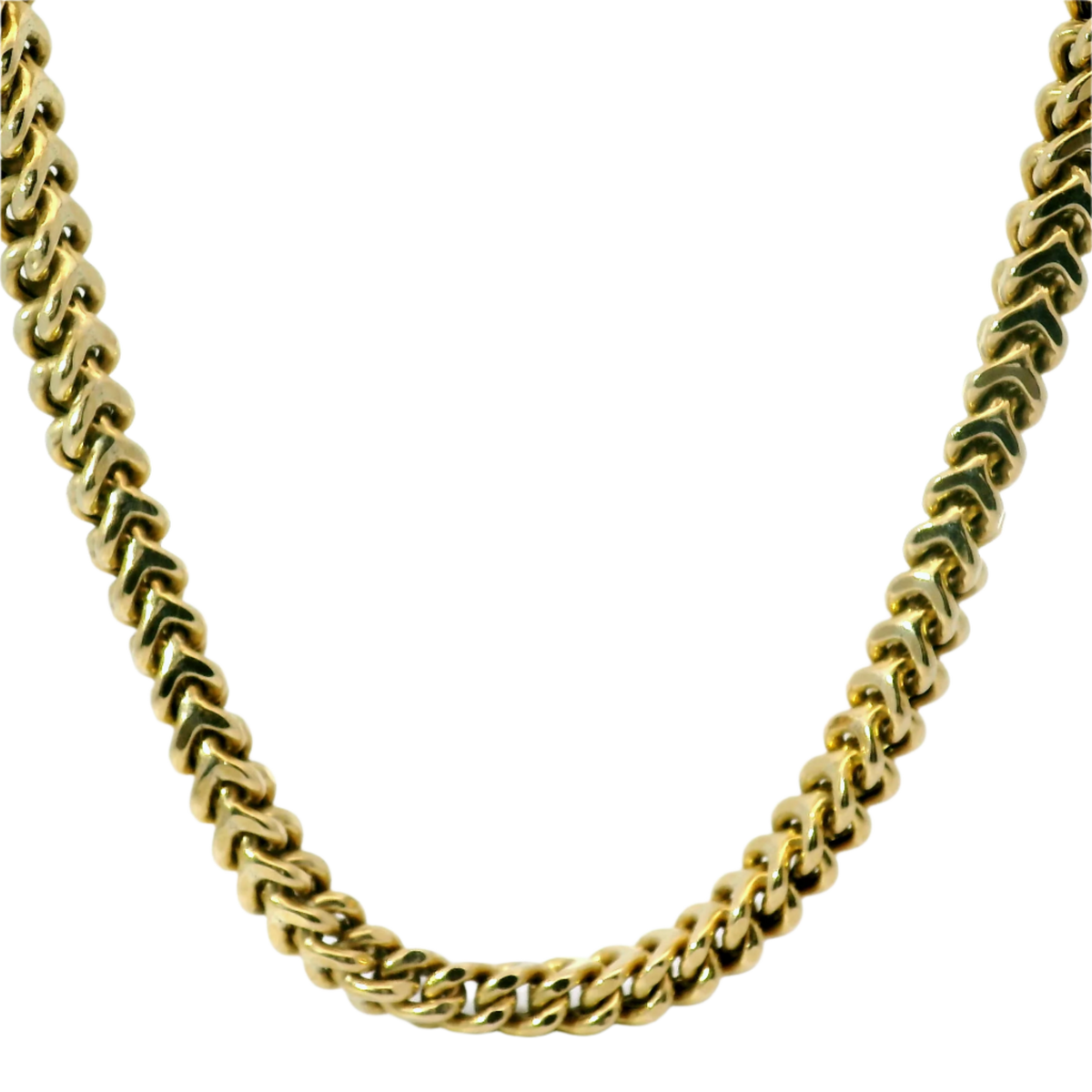 34" Pre-owned 9CT Franco Chain Necklace (52.4g)