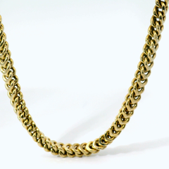 34" Pre-owned 9CT Franco Chain Necklace (52.4g)