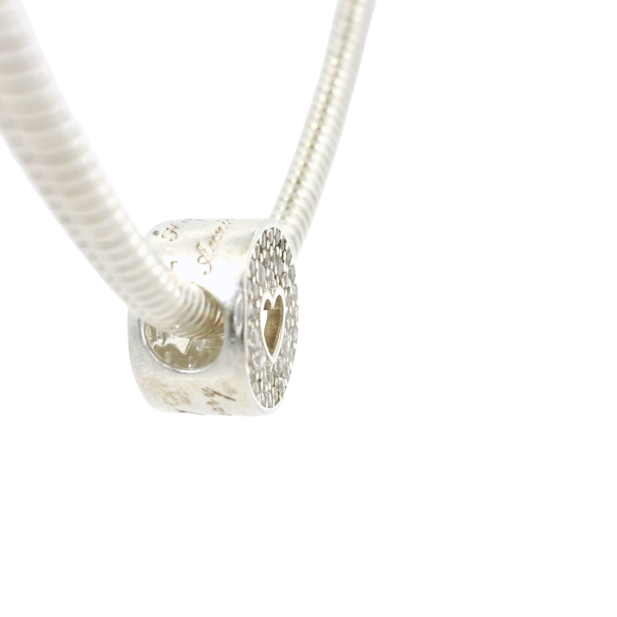 Genuine PANDORA 791977CZ Pavé & Heart Anniversary Charm Only