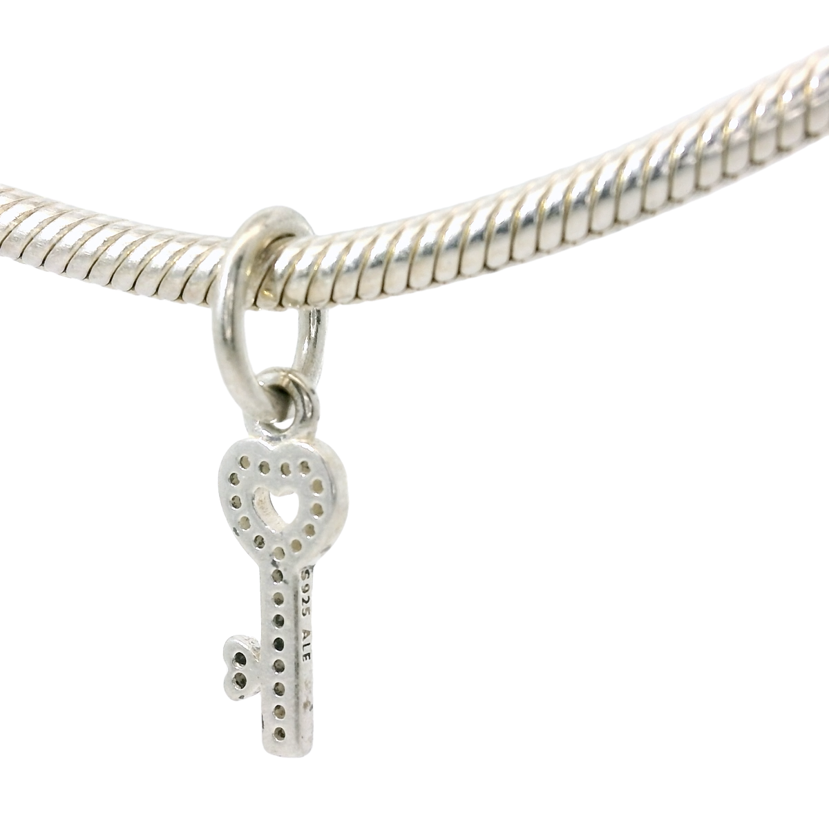 Genuine PANDORA 791353CZ Dangle Pave Key Symbol Of Trust Charm Only
