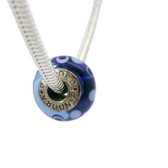 Genuine PANDORA 790695 Blue Bubbles Murano Glass Charm Only