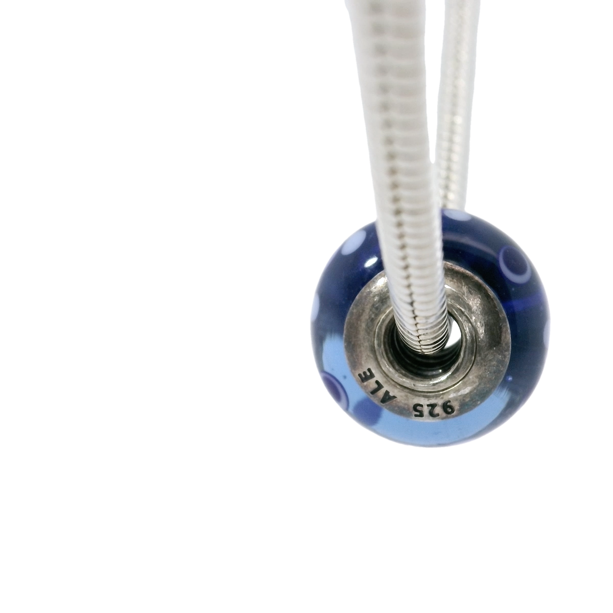 Genuine PANDORA 790695 Blue Bubbles Murano Glass Charm Only