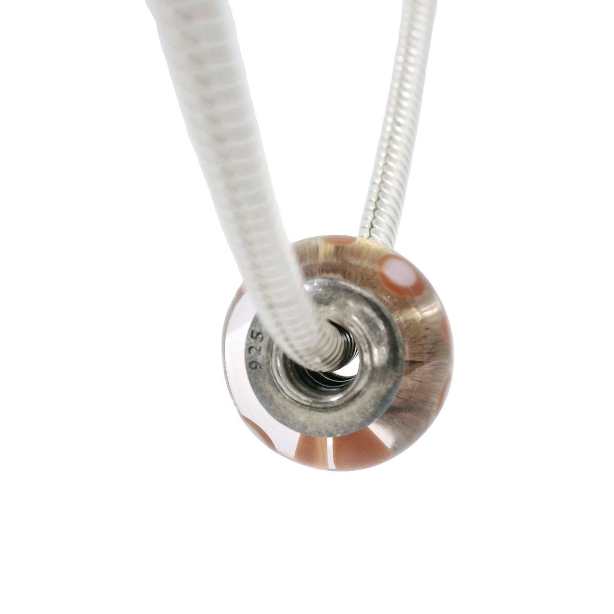 Genuine PANDORA 790694 Pink Bubbles Murano Glass Bead Only
