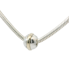 Genuine PANDORA 790178 Two Tone Sterling Silver & 14ct Gold Saturn Charm Only