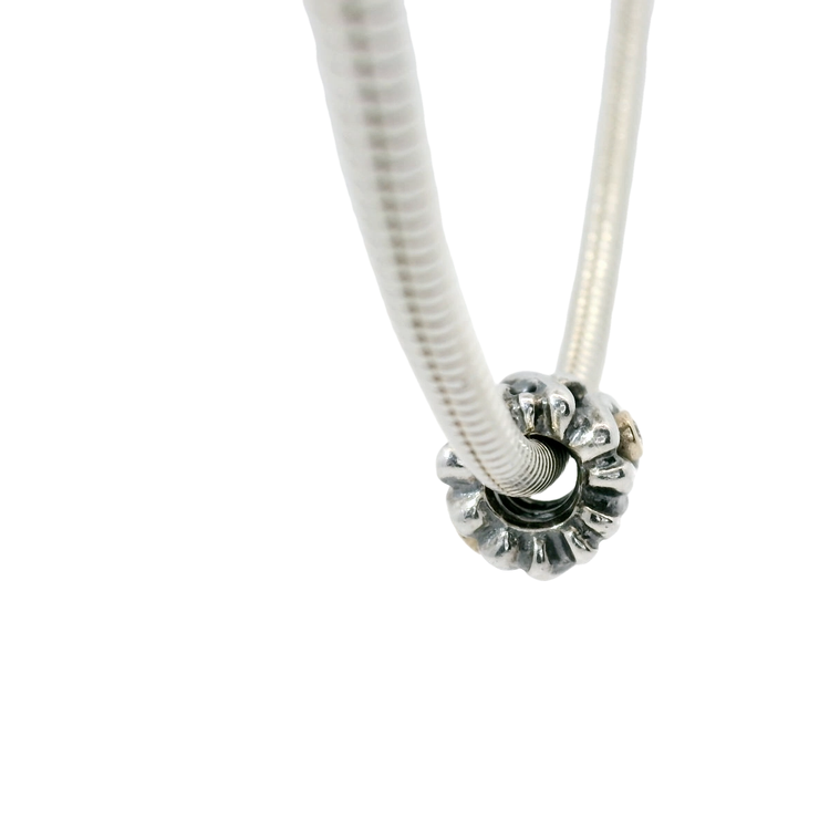 Genuine PANDORA 790352D Silver & 14ct Gold Diamond 'Kisses & Hugs XOX’ Charm Only