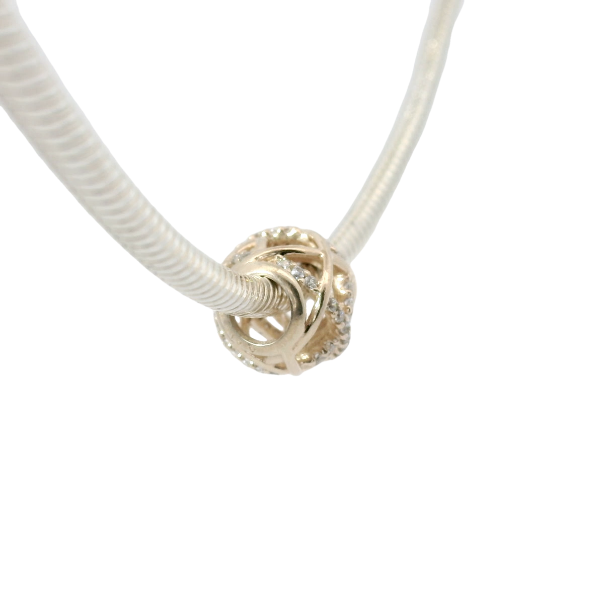 Genuine PANDORA 781388CZ Rose Gold Sparkling Galaxy Charm Only