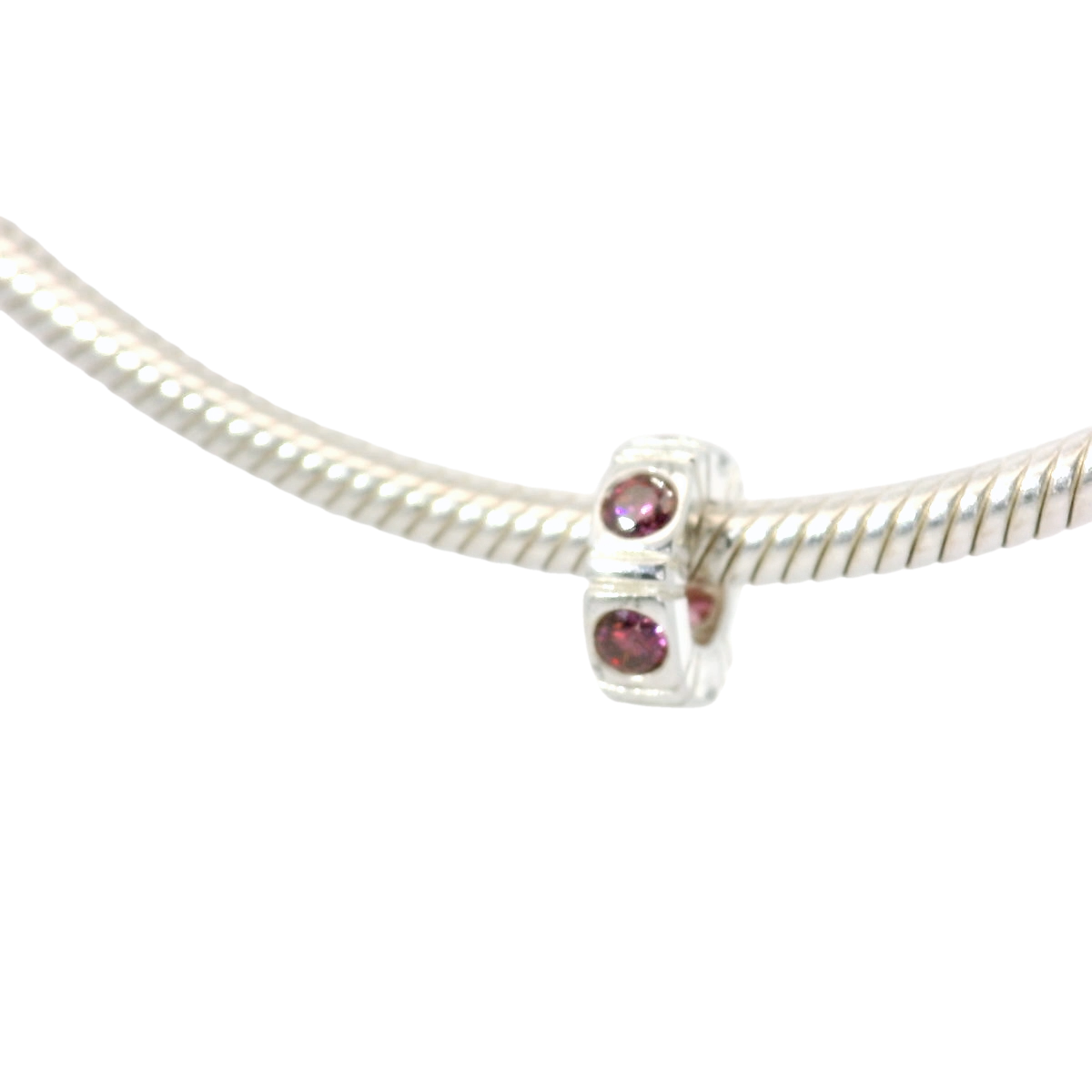 Genuine PANDORA 790368PCZ Silver Trinity Pink CZ Spacer Only