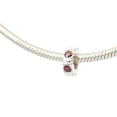 Genuine PANDORA 790368PCZ Silver Trinity Pink CZ Spacer Only