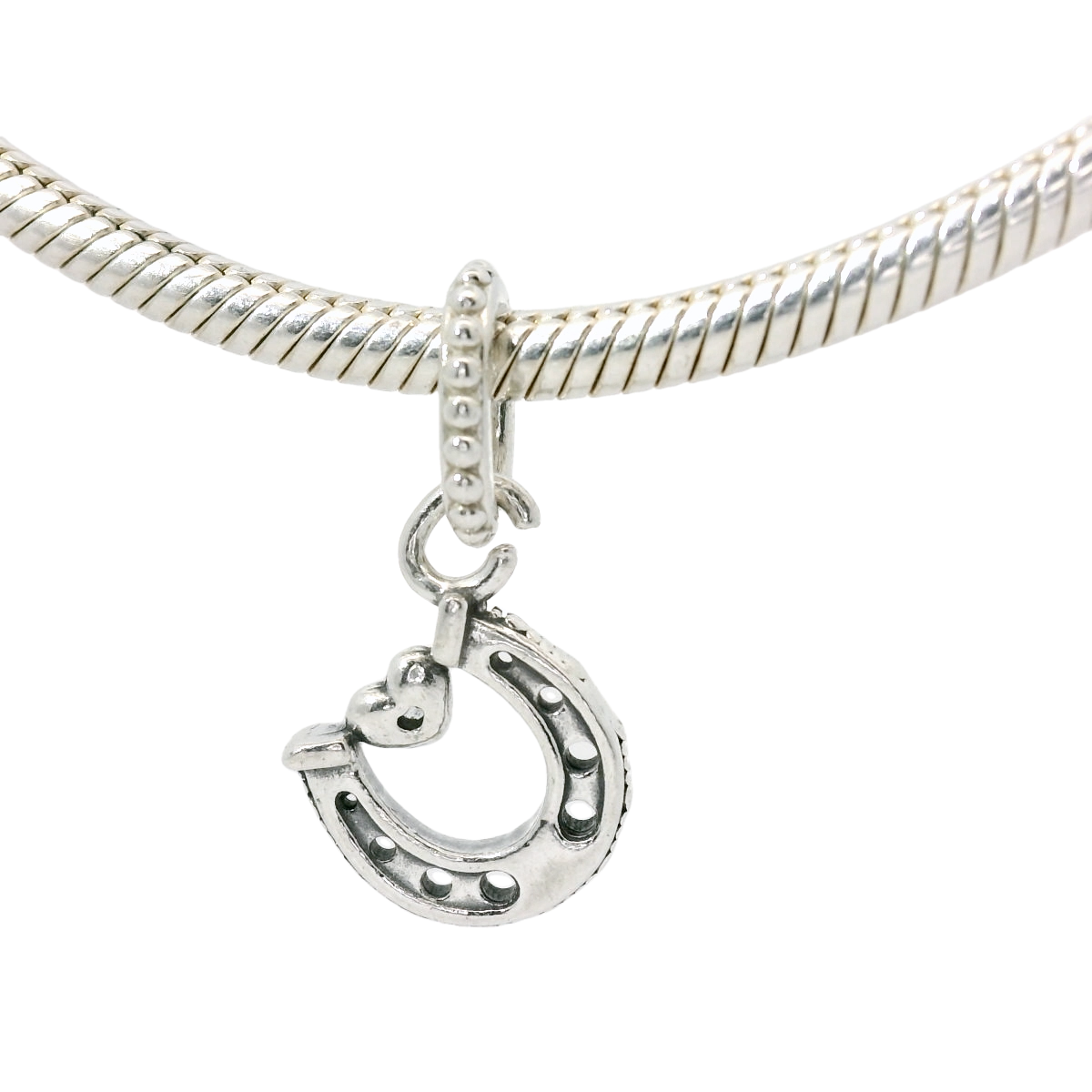 Genuine PANDORA 799157C01 Good Luck Horseshoe Pendant Charm Only