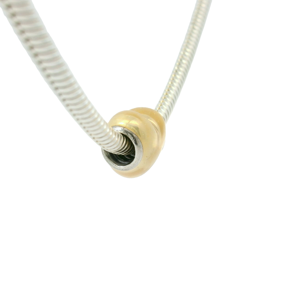Genuine PANDORA 791886EN113 Gold Glittering Heart Metallic Charm Only