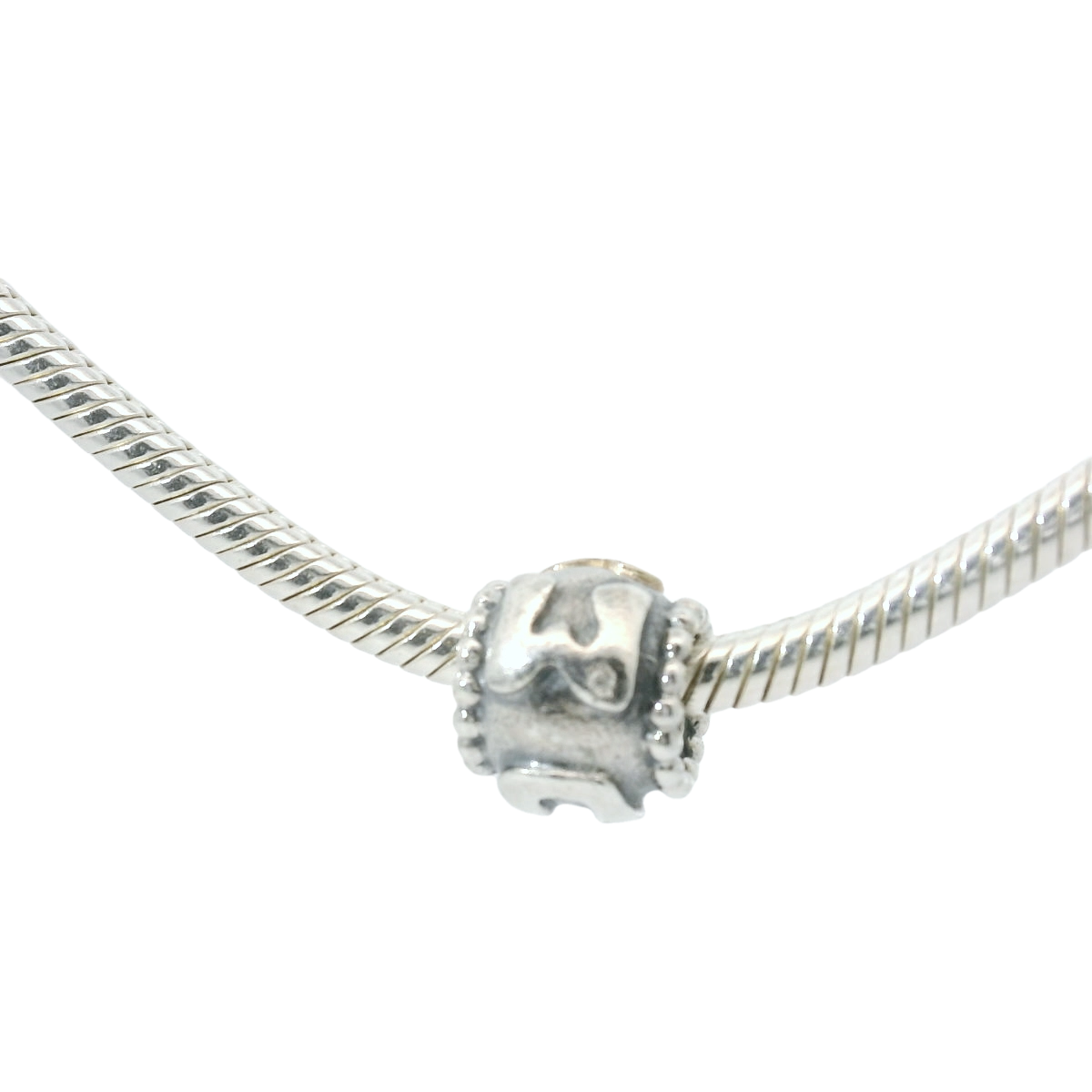 Genuine PANDORA 790574CZS Sterling Mum Charm with 14K and Pink ZC Only