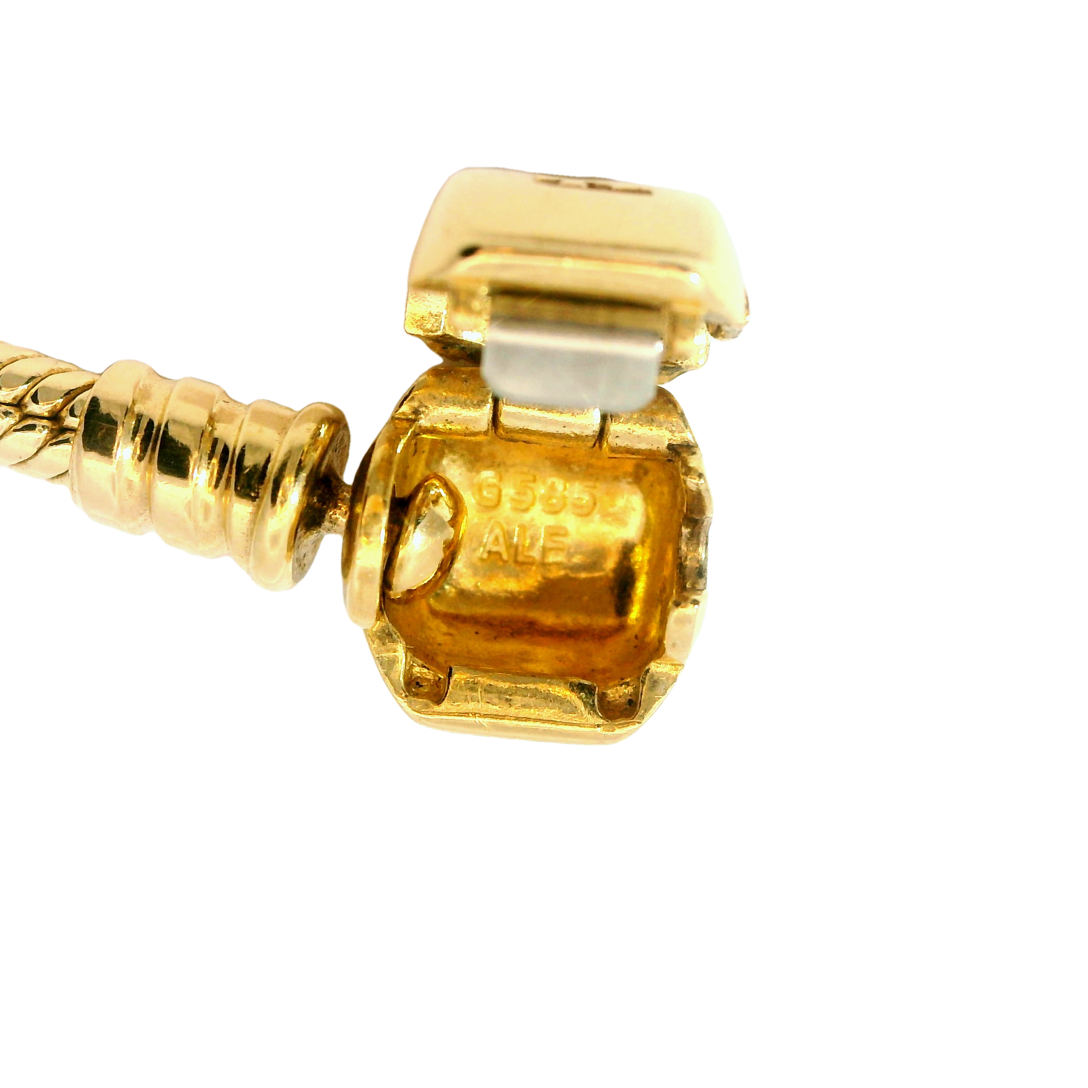 Yellow Gold G585 Ale Pandora Moments 14K G585 Gold Snake Chain