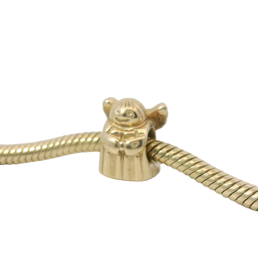 Genuine PANDORA 750419 14ct G585 Gold Angel of Hope Charm