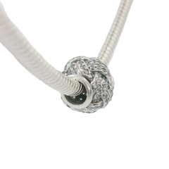 Genuine PANDORA 791537CZ Sparkling Love Knot Charm Only