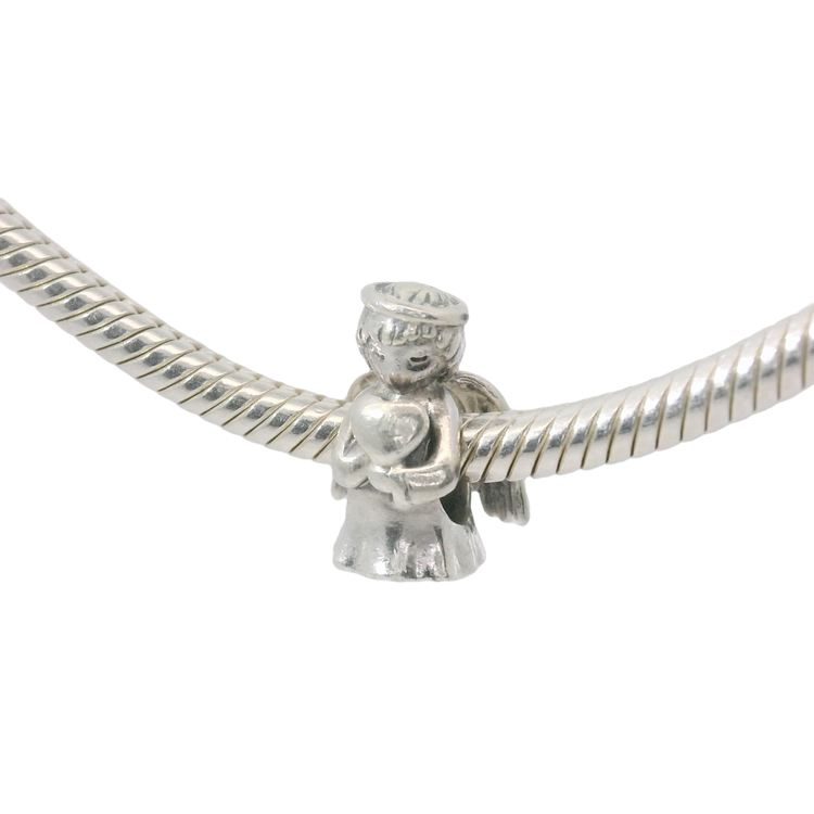 Genuine PANDORA 798413C00 Sterling Silver Angel of Love Charm Only - Goldbank Jewellers