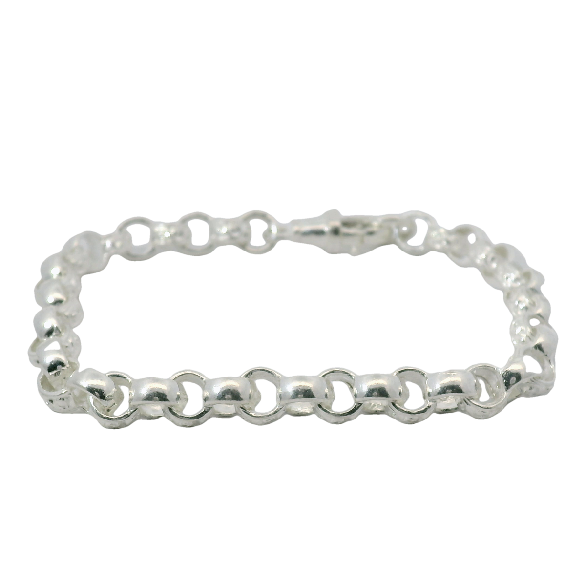 7.5" New Silver 925 Belcher Bracelet (12.7g)