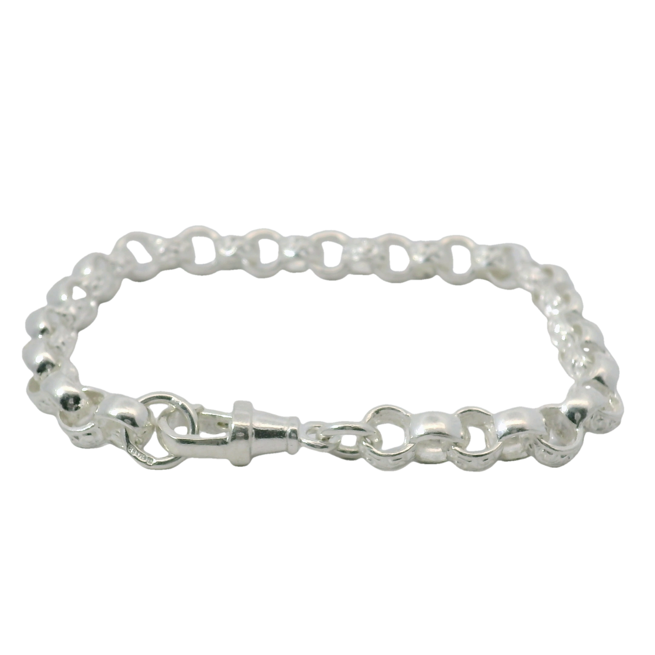 7.5" New Silver 925 Belcher Bracelet (12.7g)
