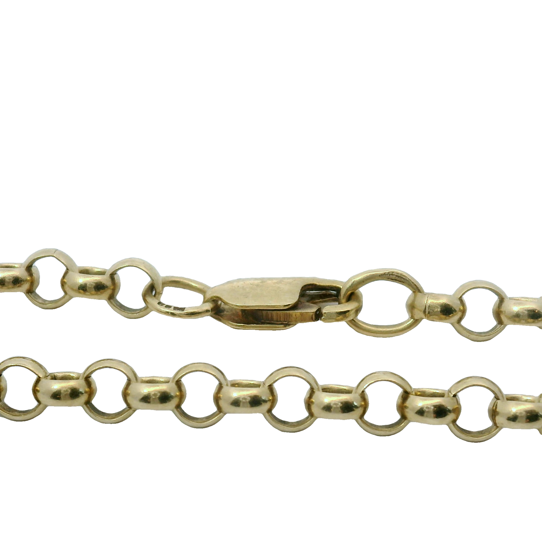 30" Pre-owned 9CT Belcher Chain Necklace (23.32g)