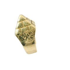 9CT Pre-owned Pyramid Ring (Size J)