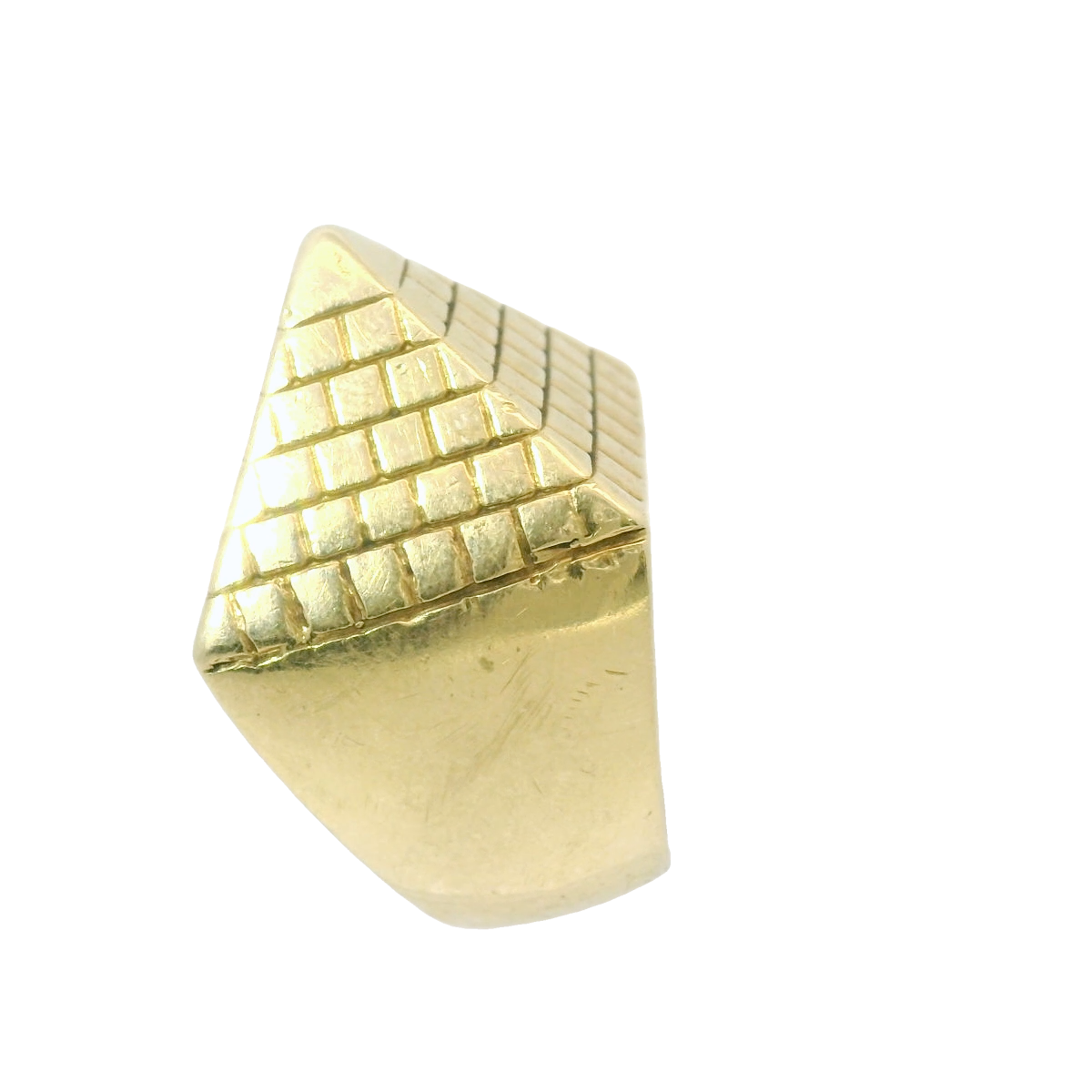 9CT Pre-owned Pyramid Ring (Size W)