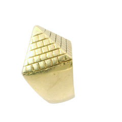 9CT Pre-owned Pyramid Ring (Size W)