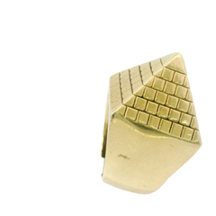 9CT Pre-owned Pyramid Ring (Size W)