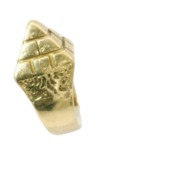 9CT Pre-owned Pyramid Ring (Size J1/2)