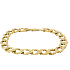 9” Pre-owned 9CT Flat Curb Bracelet (28.09g)