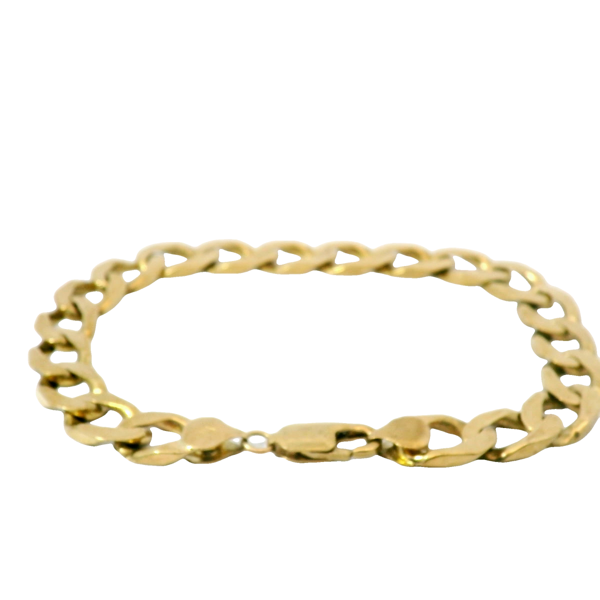 9” Pre-owned 9CT Flat Curb Bracelet (28.09g)