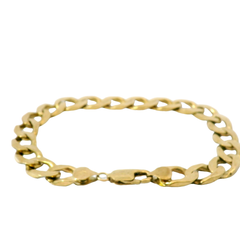 9” Pre-owned 9CT Flat Curb Bracelet (28.09g)