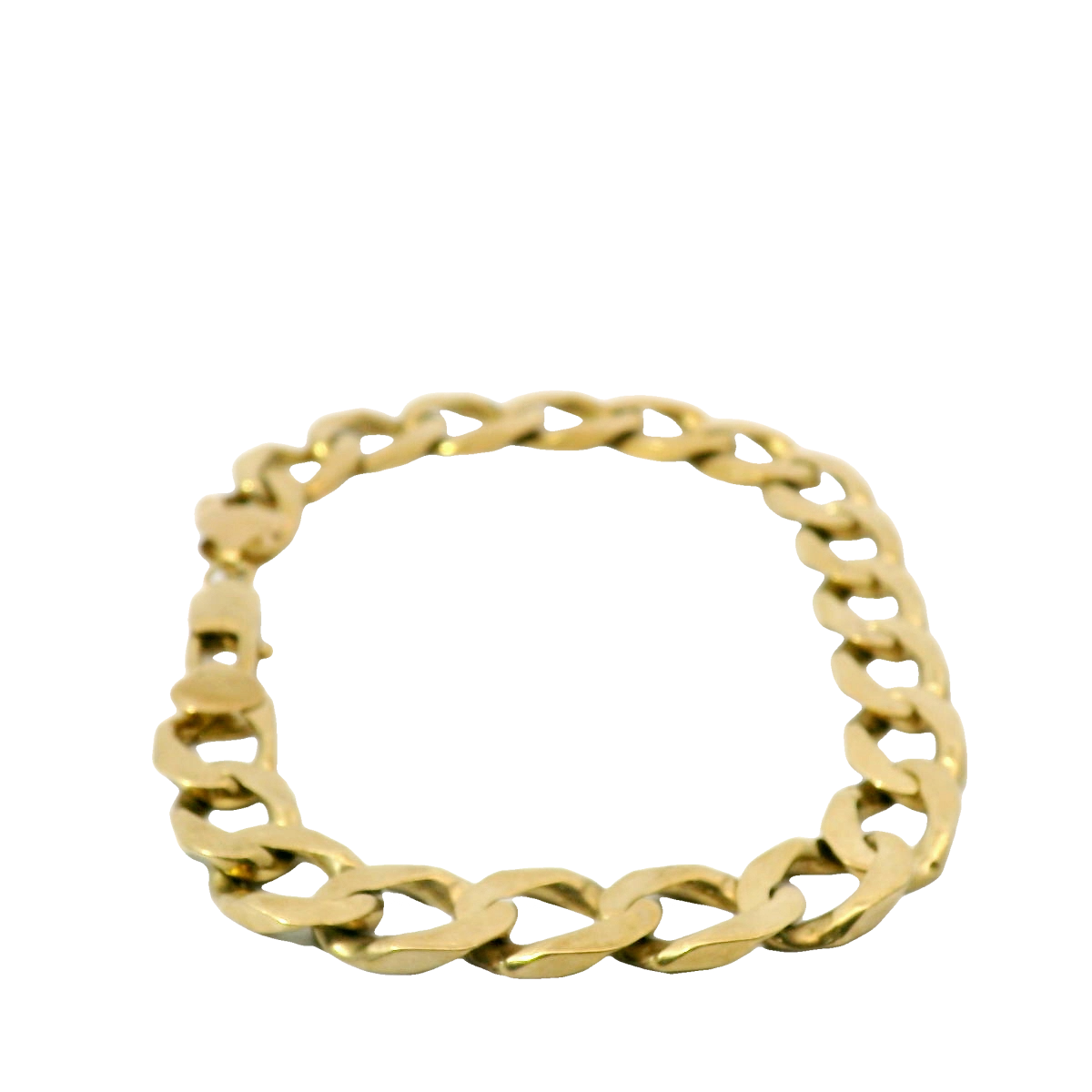 9” Pre-owned 9CT Flat Curb Bracelet (28.09g)