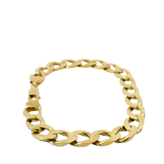 9” Pre-owned 9CT Flat Curb Bracelet (28.09g)