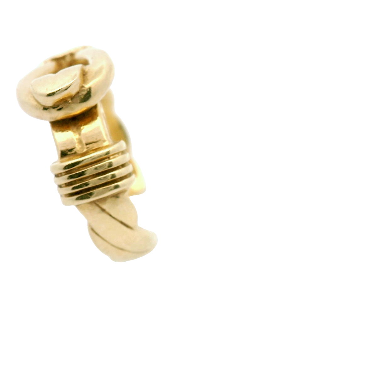 9CT Pre-owned Hook & Loop Ring (Size M)