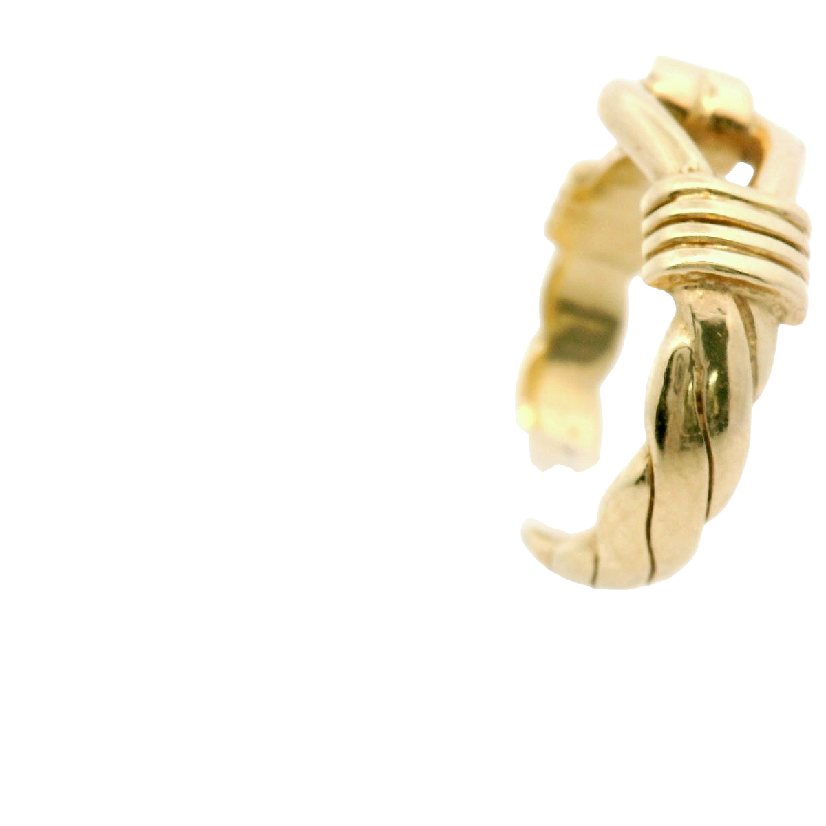 9CT Pre-owned Hook & Loop Ring (Size M)